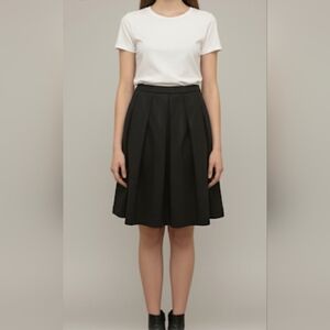 PINK TARTAN Front Pleated Midi Skirt size 0